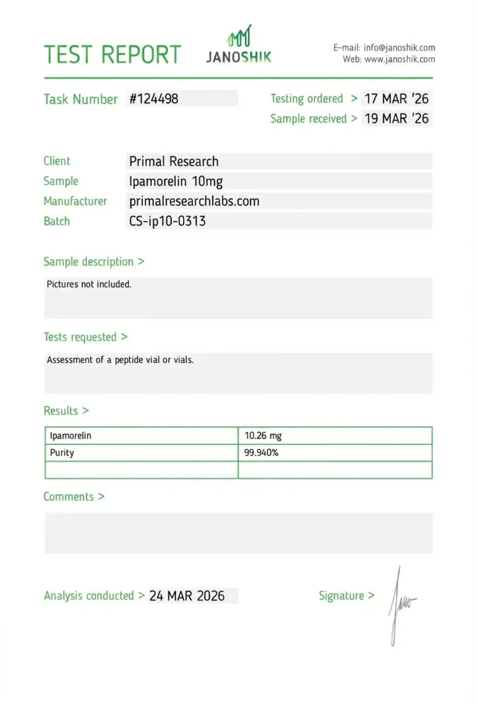 Ipamorelin 10mg