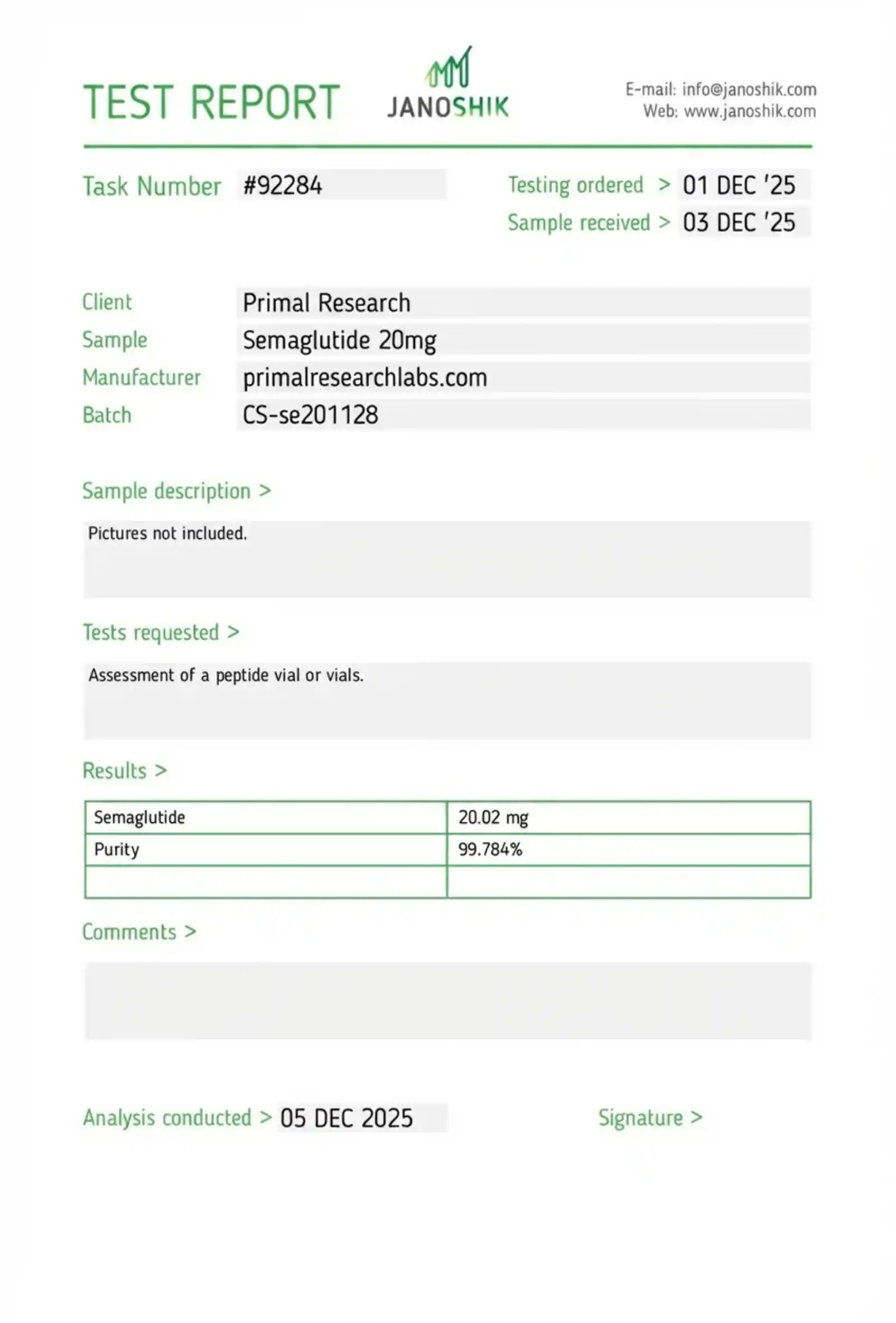 Semaglutide 20mg